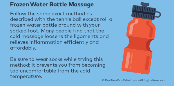 frozen water ball can massage and relieve plantar fasciitis pain