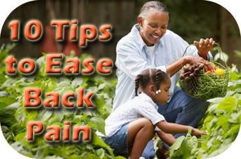 10 tips to ease back pain