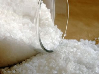 Soaking in epsom salt to relieve hand and knuckle pain.