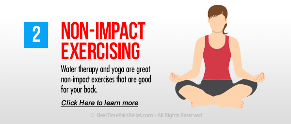 Non-impact Exercise will lessen back pain