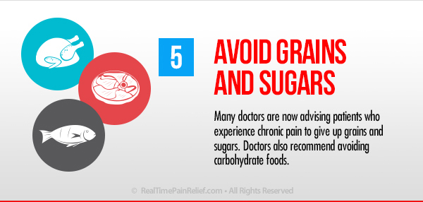 Avoid grains and sugars to ease back pain