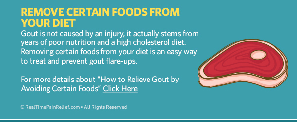 removing certain foods from your diet can relieve gout