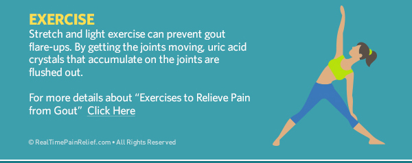exercise can relieve gout pain