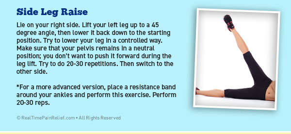 side leg raise exercise for IT Band Syndrome