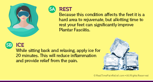 rest and ice can relieve plantar fasciitis pain