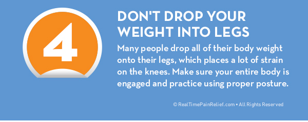how to avoid knee pain from the stairs