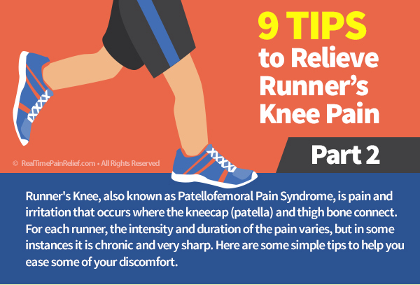 Tips to relieve runner's knee pain.
