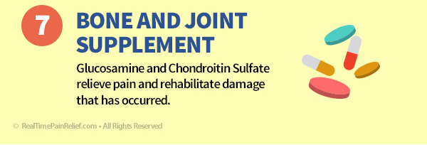 Bone and joint supplements can relieve pain from runner's knee.