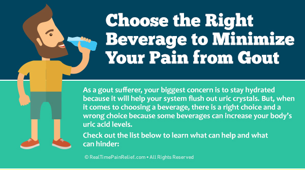 How to choose the right beverage to minimize gout attack