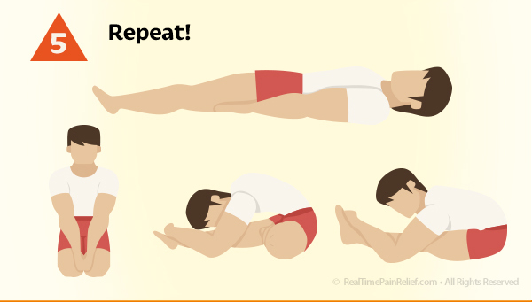 Repeat this series frequently to ease back pain.
