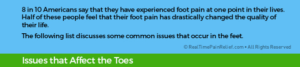 8 in 10 americans say they have experienced foot pain