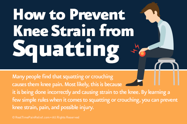 How to prevent knee pain from squatting