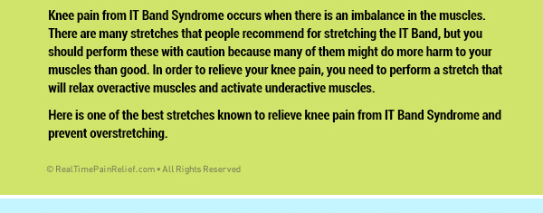 best stretch to relieve IT band syndrome