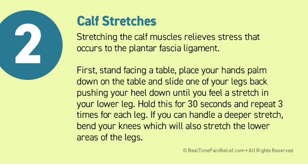 calf stretches can relieve plantar fasciitis pain
